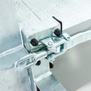 Vezeko Przyczepa do maszyn budowlanych BA 190x390 cm 3,5t | szara | Rampy uchylne | SB - obrazek 8