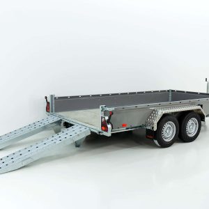 Vezeko Przyczepa do maszyn budowlanych BA 190x390 cm 3,5t | szara | Rampy uchylne | SB - obrazek 13