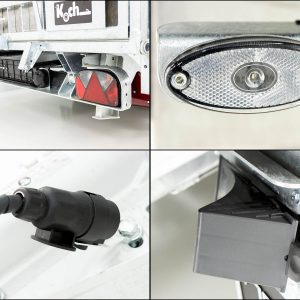 Przyczepa wywrotka tylna wielofunkcyjna Twintrailer TR35-40 3,5t | 192x402x140cm | TridaX - obrazek 6