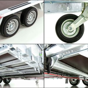 Temared Przyczepa do maszyn budowlanych Builder 183x400 cm 3,5t | rampa - obrazek 5