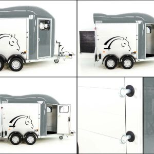 Cheval Liberte Przyczepa do koni GOLD Origins | szara - obrazek 15