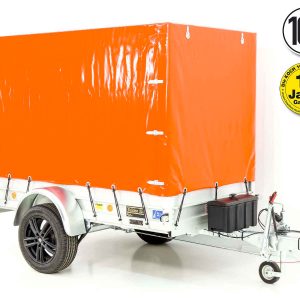Przyczepa „Edition 35” 125x250cm 1300kg | Typ 4.13 | Wysoka plandeka 160cm - Pomarańczowa