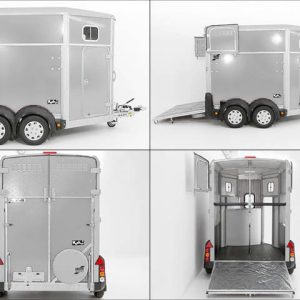 Ifor Williams Przyczepa do koni HB506 | Siodlarnia | srebrna - obrazek 16