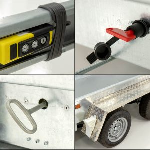 Variant wywrotka tylna 150x300cm 3,5t | Pompa elektryczna | Nadstawka siatkowa 80 cm - obrazek 5