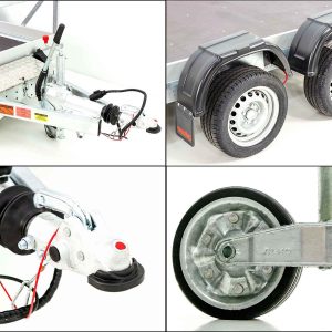 Vezeko Przyczepa opuszczana Tandem 162x345 cm 3,5 t | E-Pompa - obrazek 12