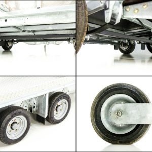 Ifor Williams Przyczepa do maszyn budowlanych GX105 HD 157x303 3,5t | alu | rampa najazdowa - obrazek 8