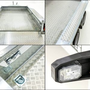 Ifor Williams Przyczepa do maszyn budowlanych GX105 HD 157x303 3,5t | alu | rampa najazdowa - obrazek 6