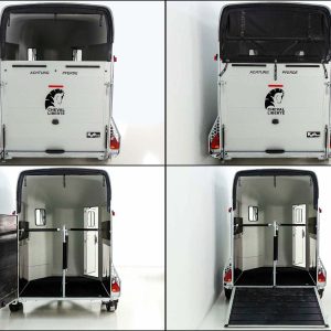 Cheval Liberte Przyczepa do koni GOLD Origins | biała - obrazek 4