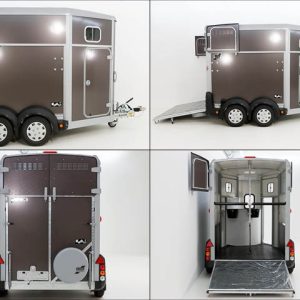 Ifor Williams Przyczepa do koni HB506 | Siodlarnia | antracytowa - obrazek 3
