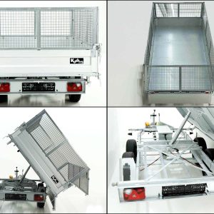 Unsinn wywrotka trójstronna UDK 175x306cm 2,6t | Pompa elektryczna | Pompa awaryjna | Nadstawka siatkowa 65cm - obrazek 3