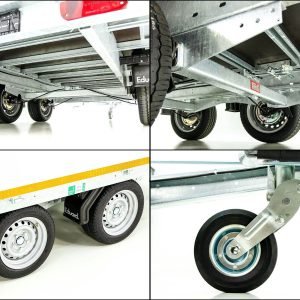 Eduard Przyczepa platformowa 3518 GD | 180x356 cm | 2,7t - obrazek 3