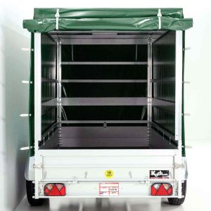 Przyczepa Koch z plandeką 150x350cm 2600kg | Typ 8.26 | Wysoka plandeka 180cm - Zielona - obrazek 7