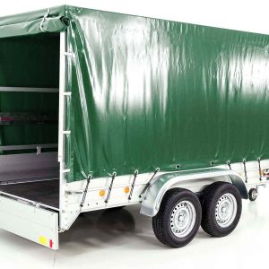 Przyczepa Koch z plandeką 150x350cm 2600kg | Typ 8.26 | Wysoka plandeka 180cm - Zielona - obrazek 9