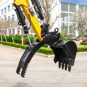 Minikoparka „Bobmaster Premium” – Diesel, 1200 kg z ramieniem przegubowym + joystick - obrazek 13