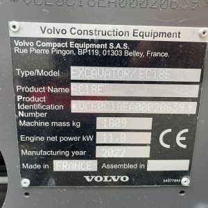 Volvo EC 18 E - obrazek 11